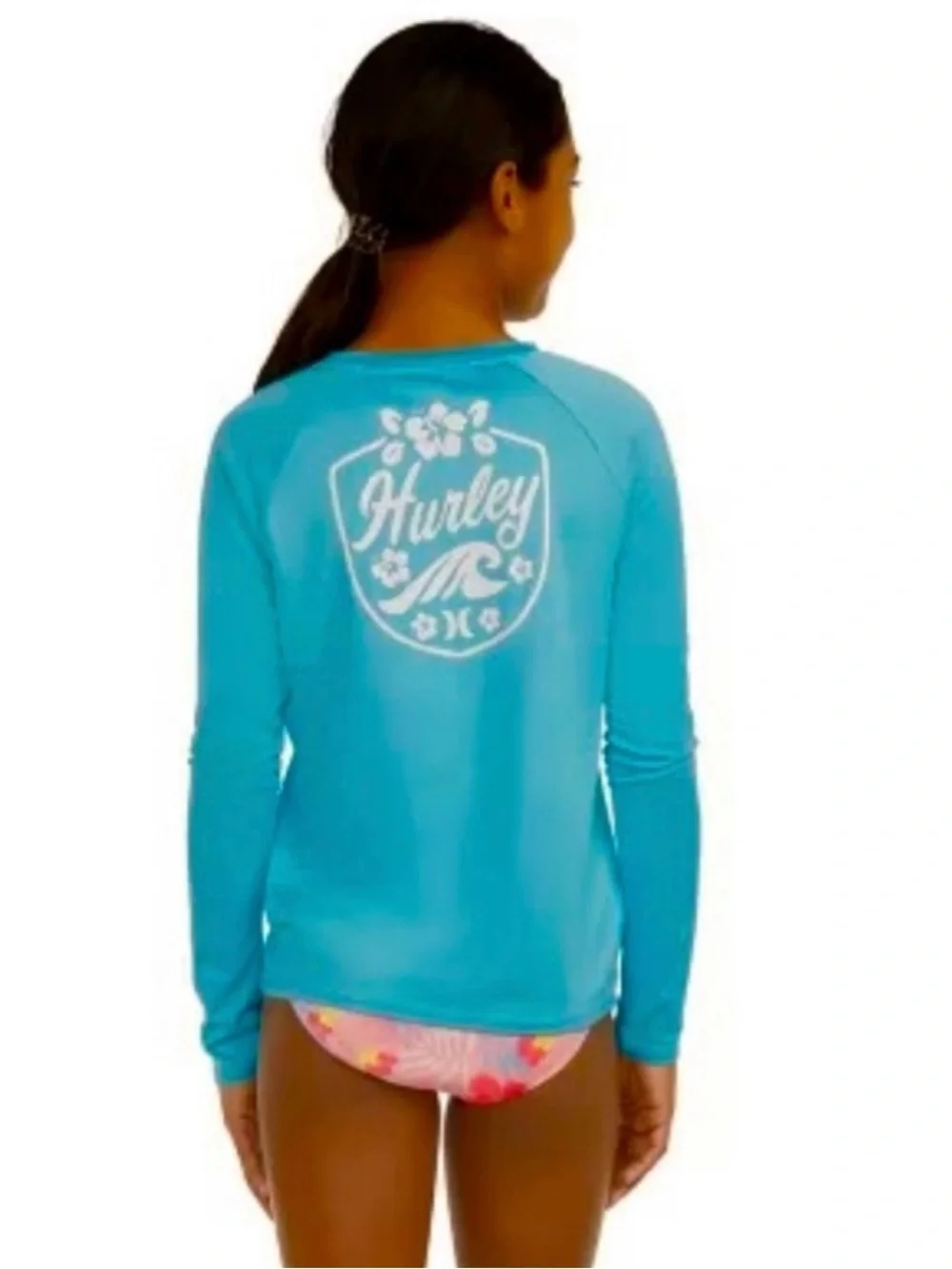 NWT Hurley Kids Swim Rash Guard - Blue